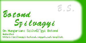 botond szilvagyi business card